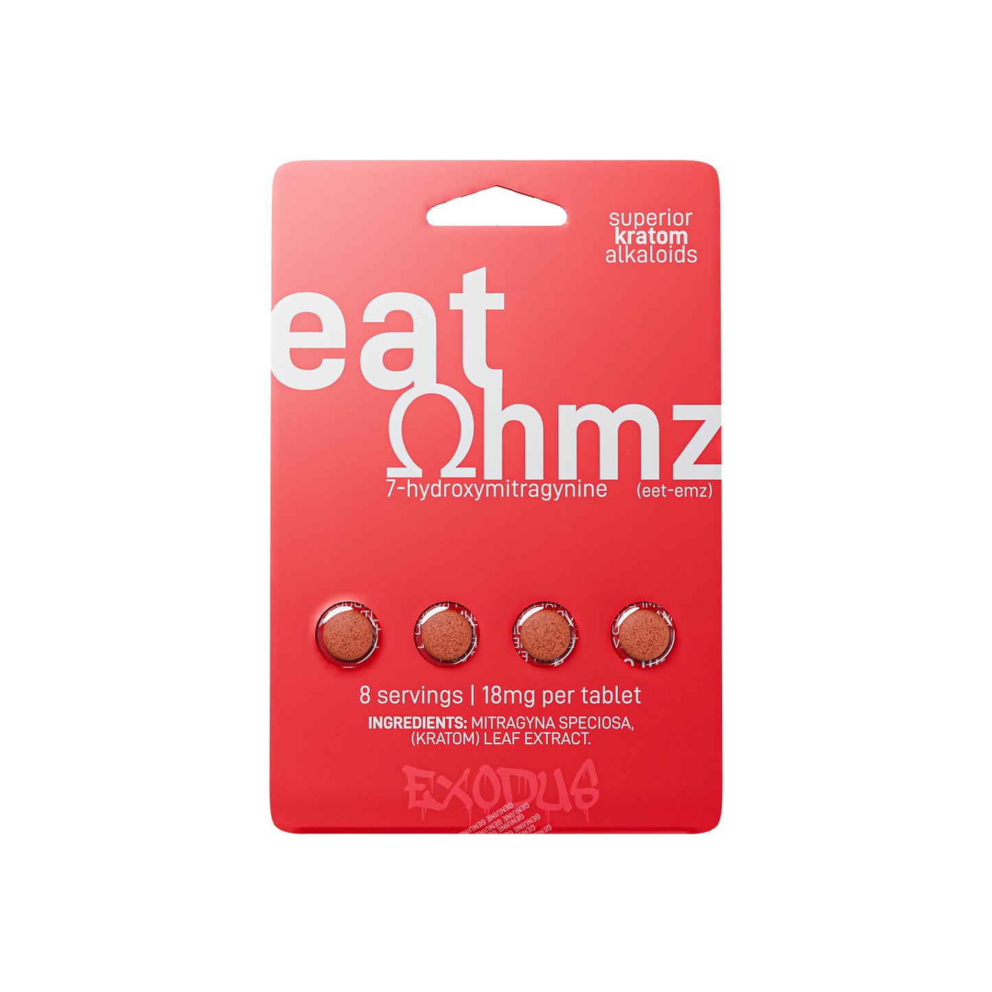 Eat Ohmz 18mg 7-Hydroxy Kratom Tablet 4-Pack