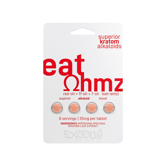 Eat Ohmz 100mg Red-OH + 11-OH + 7-OH Kratom Tablet 4-Pack